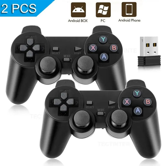 1PC/2 PCS 2.4Ghz Wireless Gamepad for Game Controller USB Joystick, PC Android