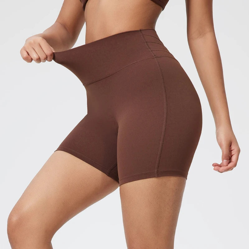 DIAS FIT JOY Women's Gym Shorts Cycling Shorts Womens Yoga Fitness Tight Elastic Breathable High Waist Sports Pants
