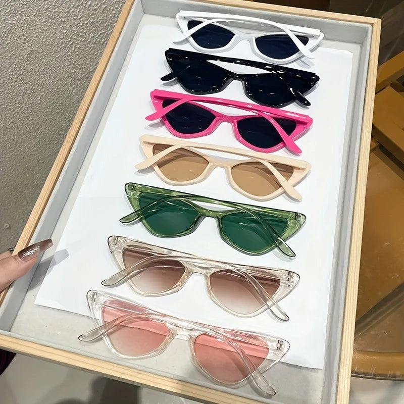 7pcs Women's Glasses Photo Decoration Glasses
