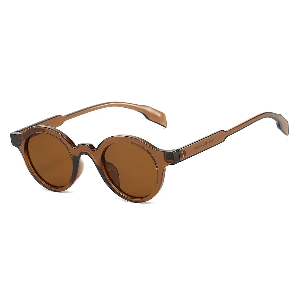 JNPCXI Retro Small Round Women Sunglasses Fashion Gradient Shades UV400 Punk Men Yellow Green Sun Glasses