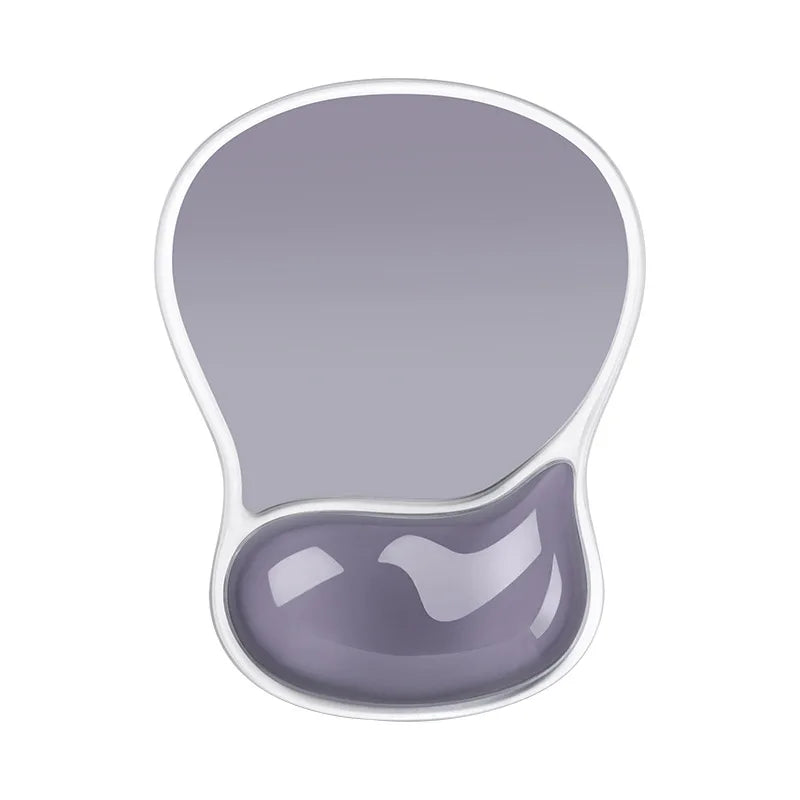 Gradient Color Mouse Pad Non-slip Wrist Support Ergonomic Mouse Pad with Wrist Rest Transparent Silicone wrist pad rest Mice Mat