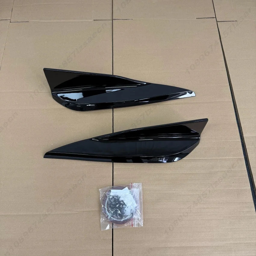 For Tesla ModelY Juniper 2025 2026+ Car Spoiler Side Bumper Side Skirt Splitters Diffuser Body Kits Protection Trims Gloss Black