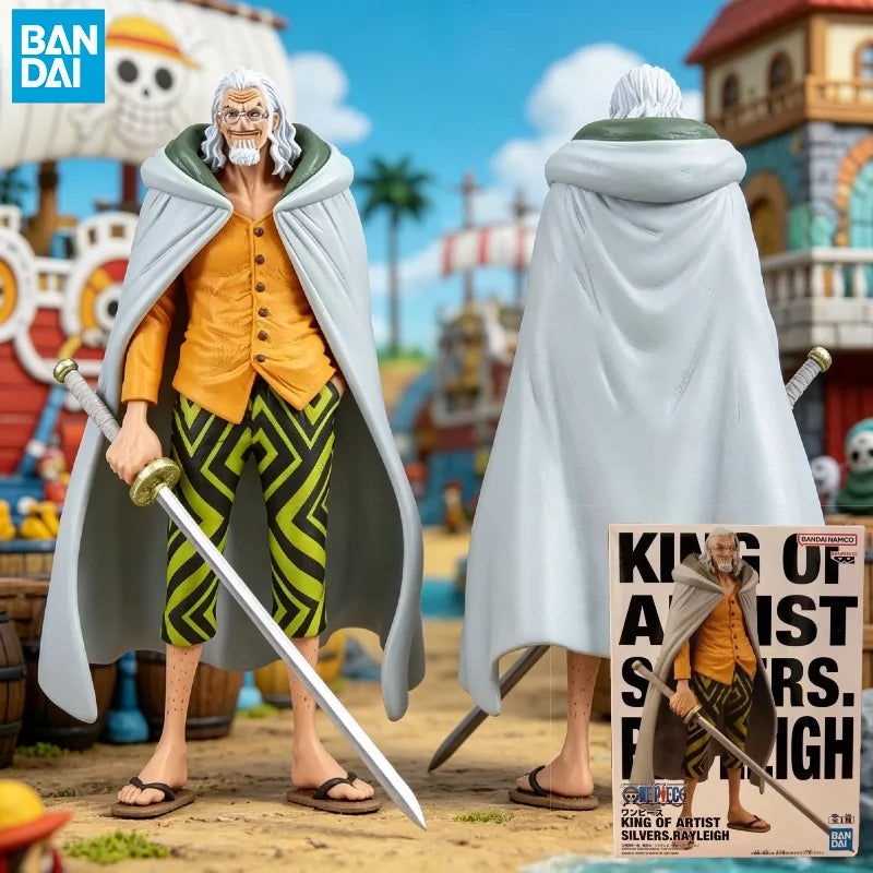 【IN STOCK】Original Banpresto King Of Artist One Piece Silvers Rayleigh 20cm Figure PVC Collectible Model Toy Gift
