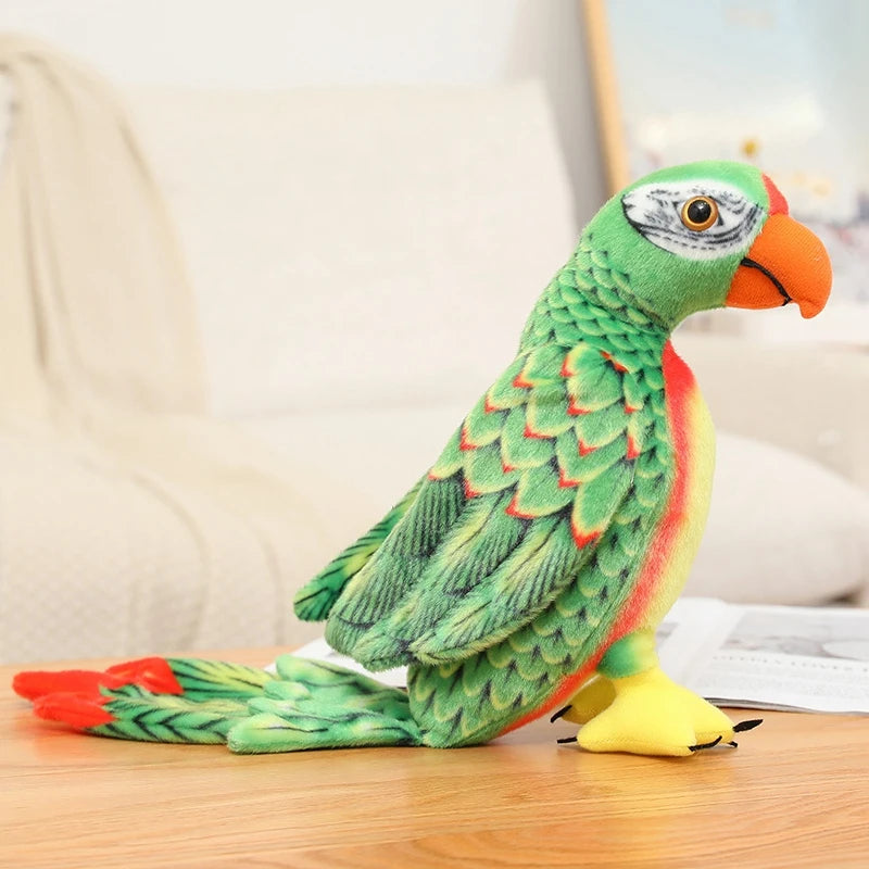 50/70cm Cute Lifelike Parrot Plush Stuffed Animal Toy Soft Kawaii Simulation Bird Dolls for Children Girls Baby Birthday Gift