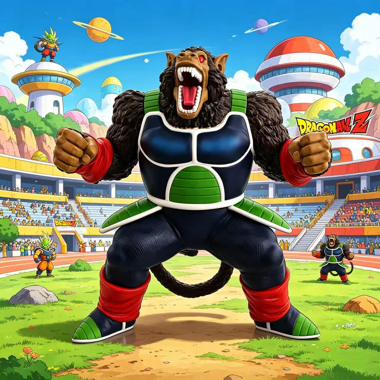 33cm/12.99inch Dragon Ball Z Burdock Ozaru Figure Burdock Ape PVC Action Figures Collection Model Toys Gifts