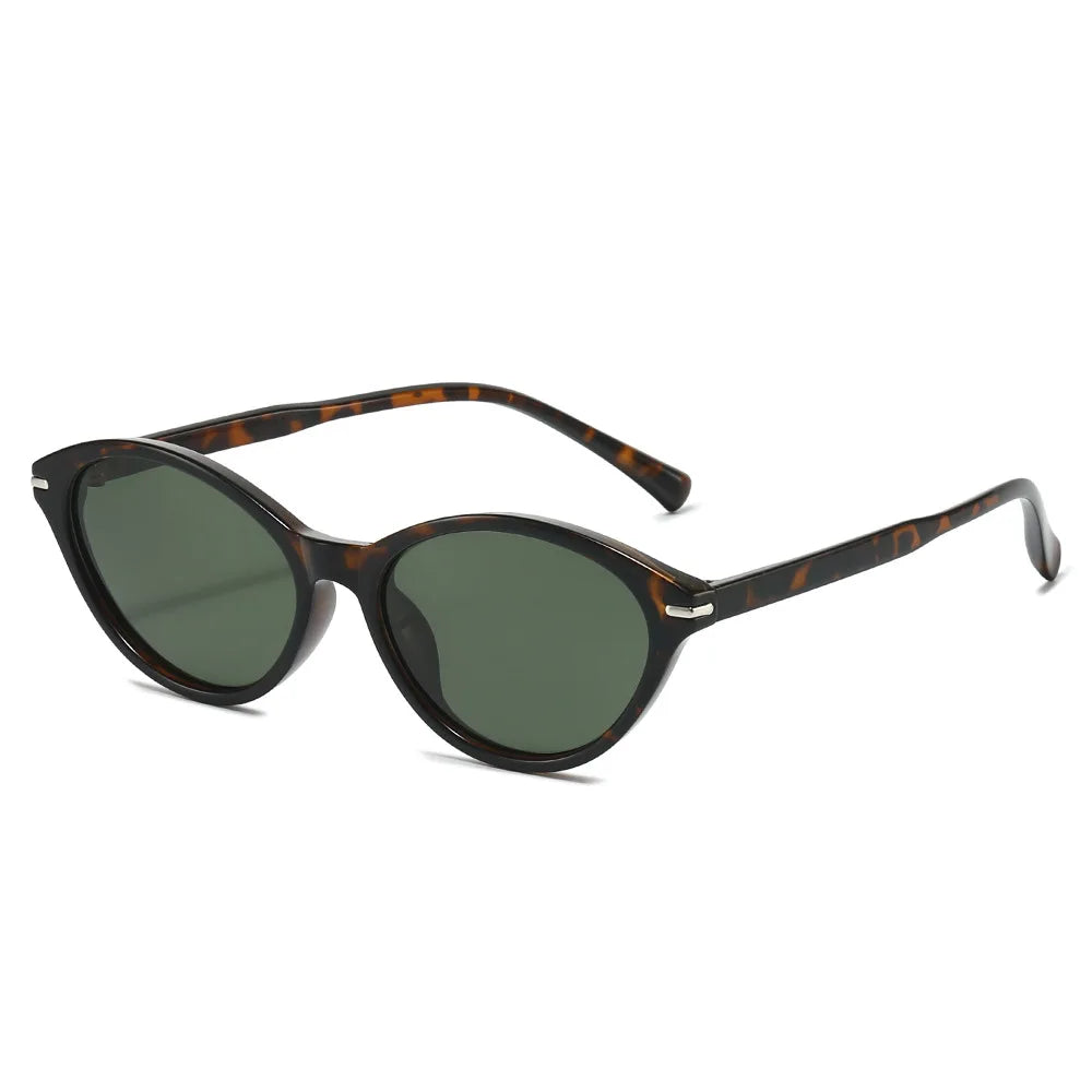 JNPCXI TR90 Fashion Oval Sunglasses Women Retro Punk Gradient Shades UV400
