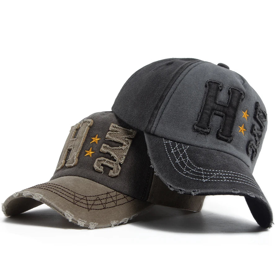 Men Women Baseball Cap Fashion Vintage Washed Cotton Hip Hop Hat Spring Summer Casual Truck Cap Outdoor Sun Visor Adjustable