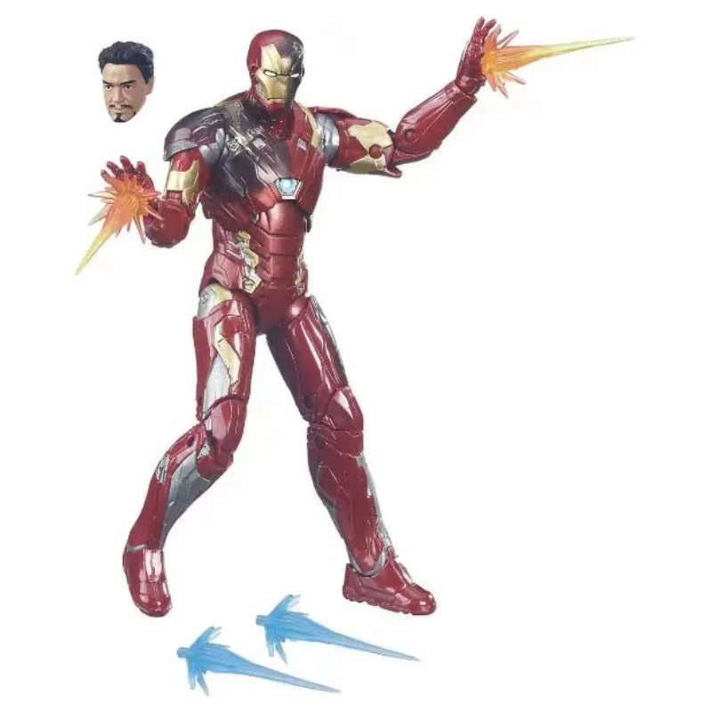 Original Hasbro Marvel Legends Series IRON MAN/SPIDER-MAN/CAPTAIN AMERICA Anime Figure Toys Collection Model