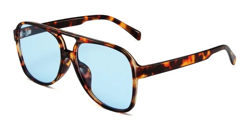 JNPCXI Double Bridge Classic Pilot Sunglasses Women Retro Vintage Sun Shades Glasses Unisex Driving Eyewear