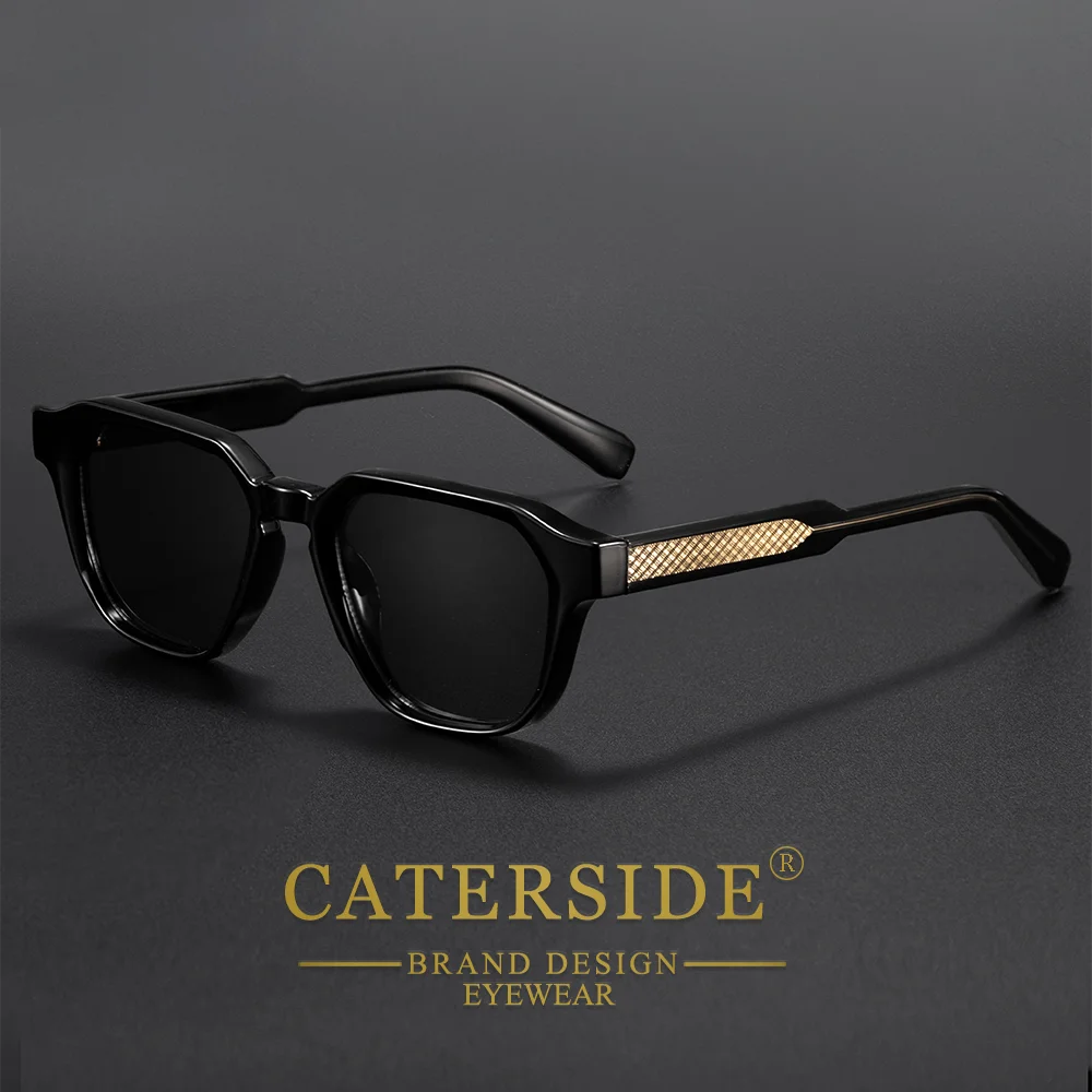 CATERSIDE Fashion Men's Sunglasses Square Frame Luxury Brand Design Sun Glaasses Women's Outdoor Travel Beach Glasses Uv400