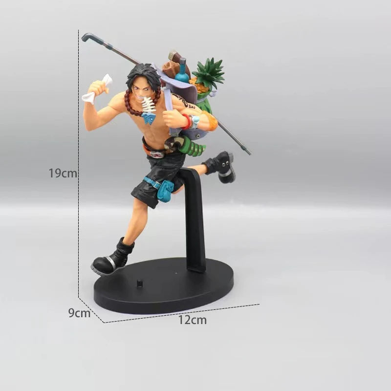 Bandai One Piece Figure Luffy 3 Brothers 3PCS/Set Of Sabo Ace Luffy Anime Model
