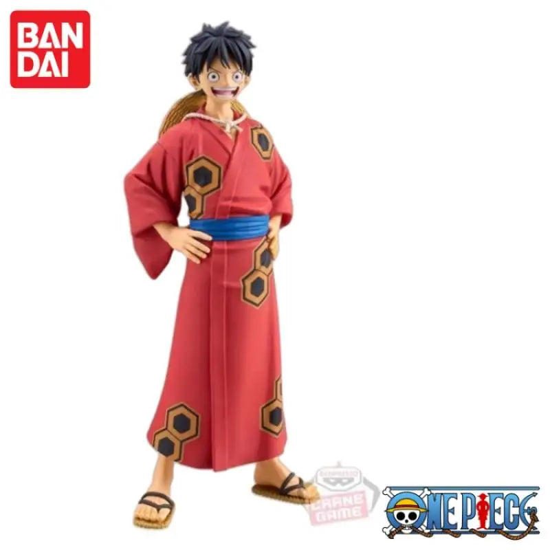 Special OfferIn Stock 100% Original Bandai One Piece Dxf The Grandline Series Monkey D Luffy Yukata Ver. Pvc Anime Mol ToysFigur