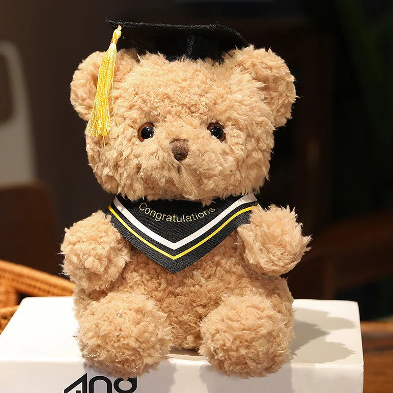 Doctor's Clothing Teddy Bear Doll Plush Toy Small Sitting Bear Doll Boys Girls Students Graduation Gift
