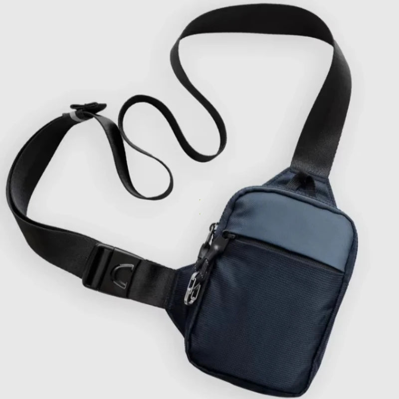 Fashionable Mini Crossbody Bag for Men with Stainless Steel Lock RFID Anti-Theft Mobile Phone Single Shoulder Bag handbags