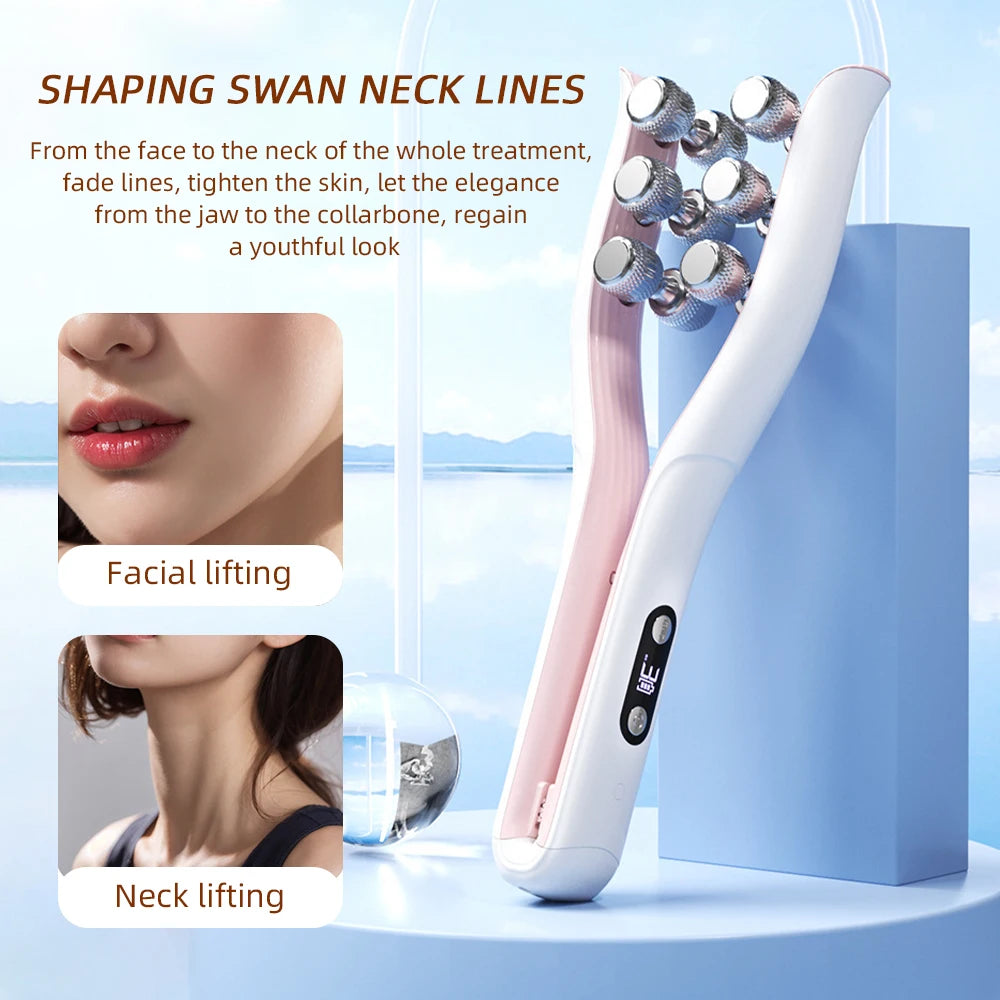 Electric Face&Body Slimming V-shape Massager Skin Lifting Rolling Slimmer Anti-Cellulite V Face Double Chin Fat Remove Roller