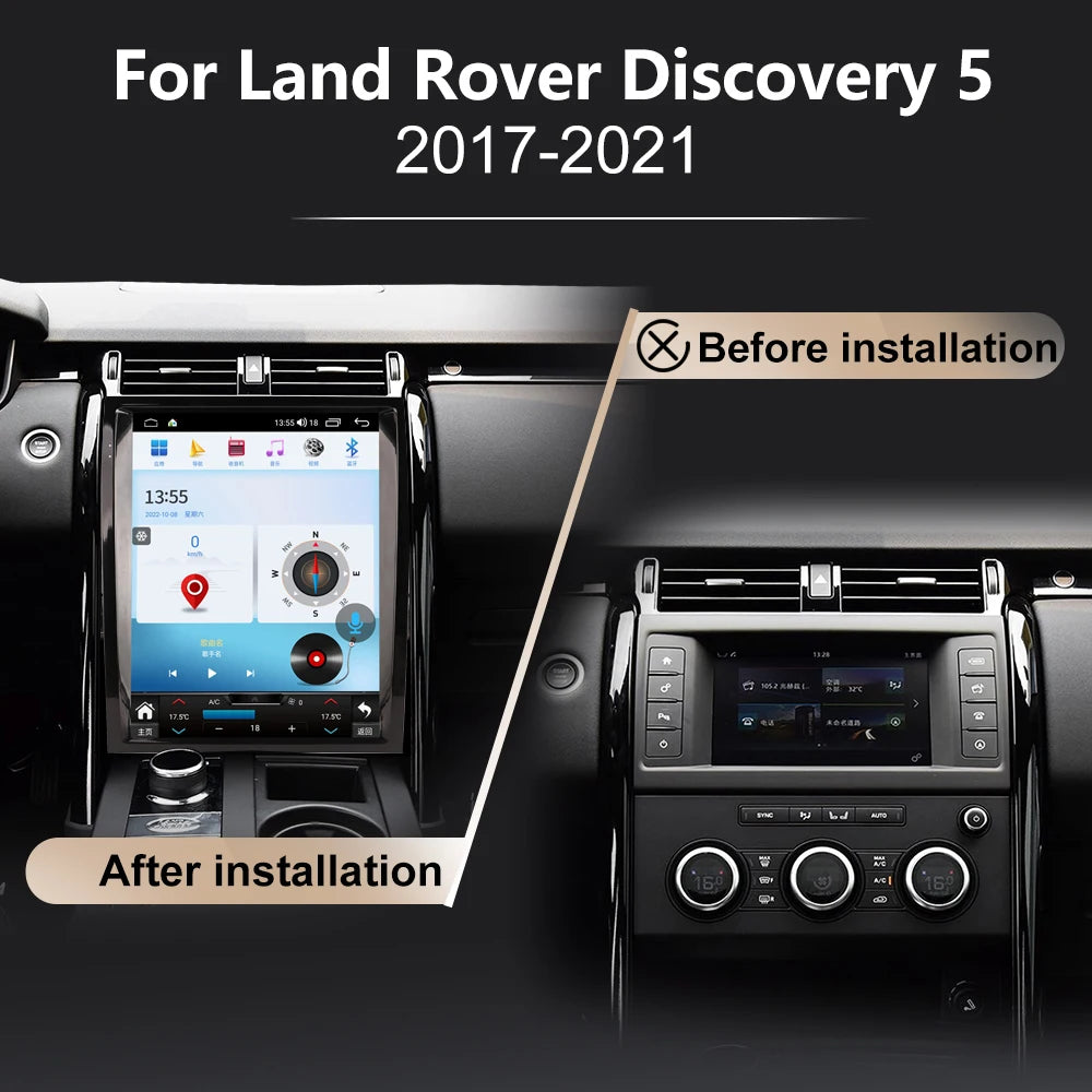 Carplay Android Car Radio For Land Rover Discovery 5 2017-2021 Stereo Upgrade Touch Screen Android Auto GPS