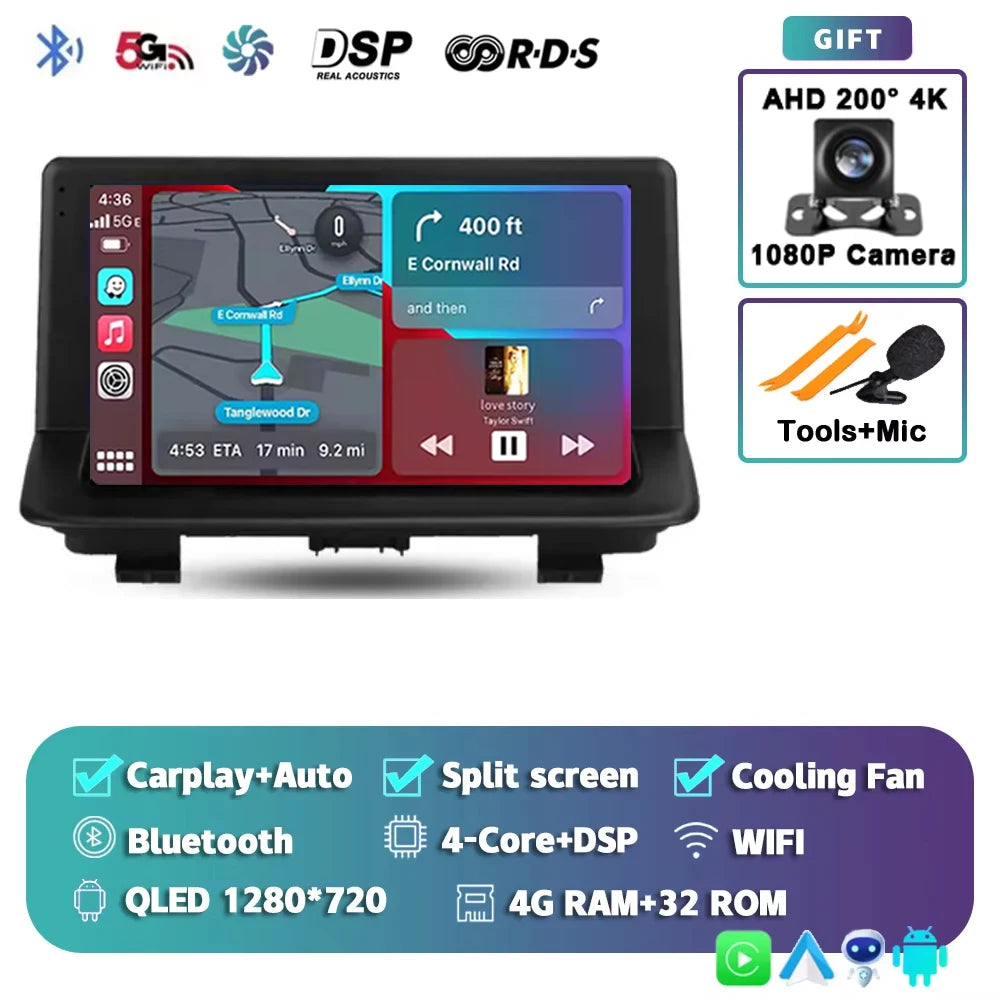 For Audi Q3 1 8U 2011 - 2018 2K 12+256 QLED Android 15 CarPlay Car Radio Multimedia Video Player GPS stereo Head Unit 4G WIFI