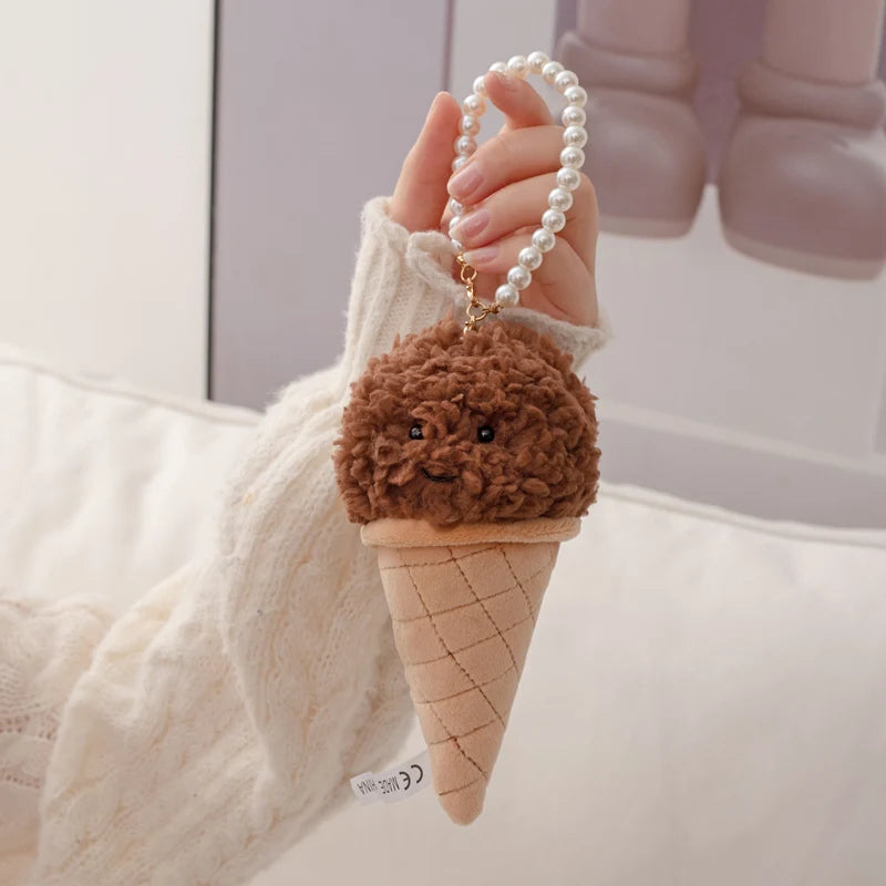 Cute Cartoon Ice cream Plush Toy Stuffed Food Snack Pillow Cushion Cone Kids Toys Kawaii Room Decor Birthday Gift for Kids