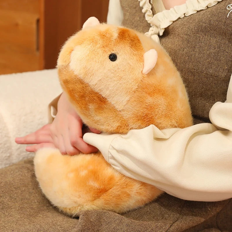 Creative Mouse Doll Plush Cartoon Golden Hamster Rat Doll Soft Oversized Animal Figure Kids Gift Birthday