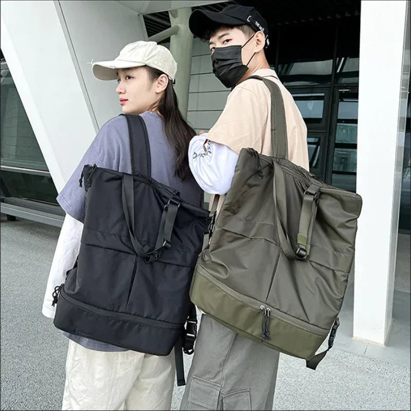 Women&Men Backpack Large Capacity Unisex Backpacks Nylon Waterproof Sports Bag Trend School Bags Portable Leisure Travel Handbag