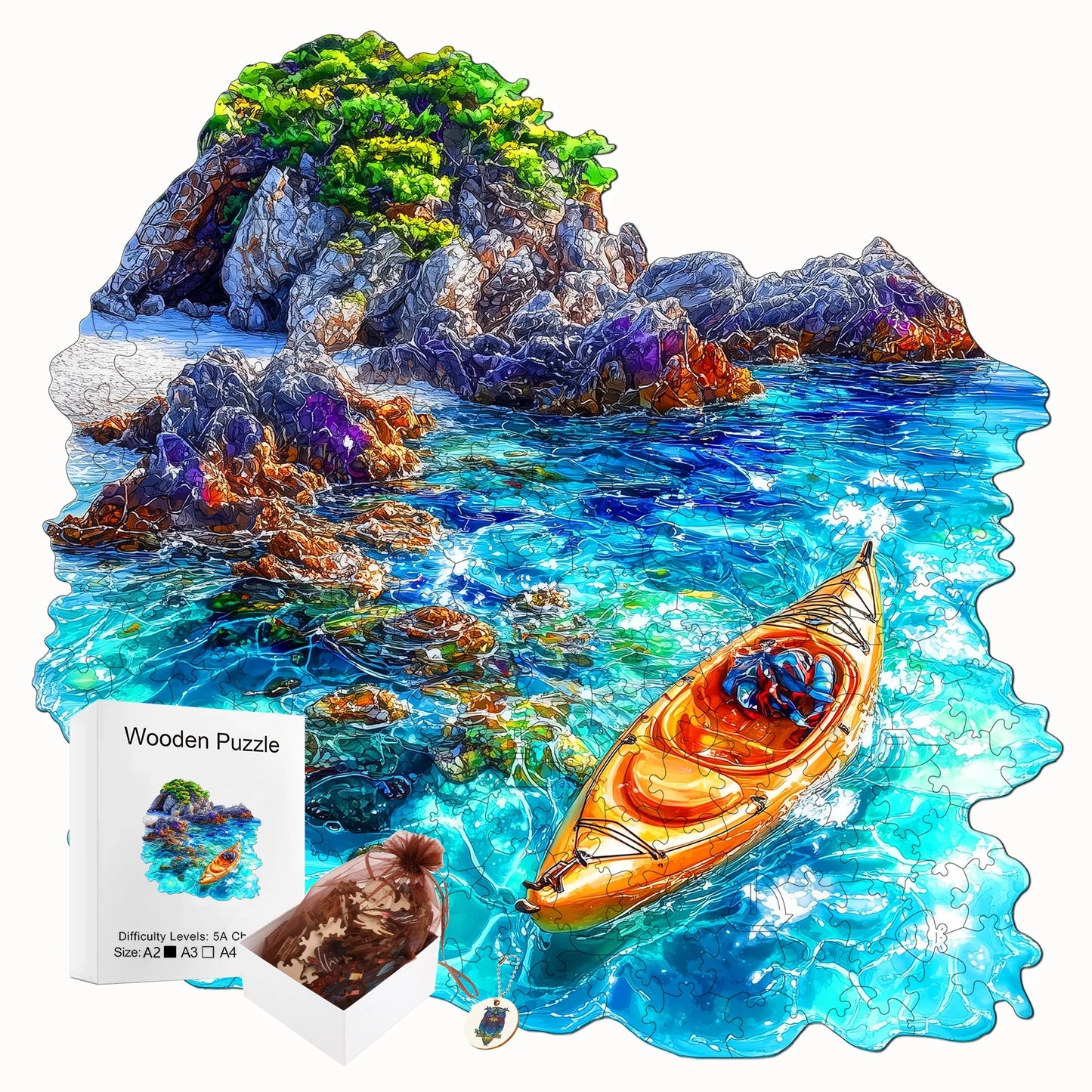 Forests and Lakes Wooden Jigsaw Puzzle Beautiful Wooden Decor Christmas and Halloween Gift Toy For Teen And Kid
