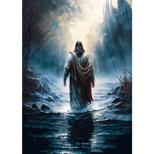 Jesus Lion Walk Christian Hand of God Canvas Paint Religious Posters Wall Art 11