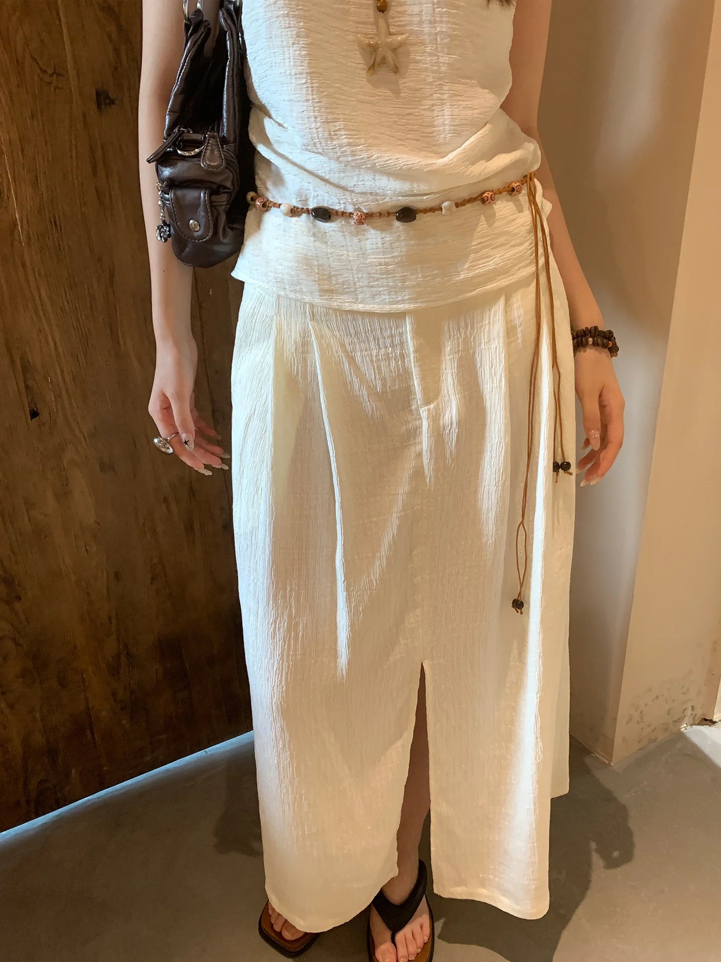 Ethnic Style Woven Beaded Waist Rope For Women With A Dress To Decorate The Summer Bohemian Belt And Waist Chain To Cinch