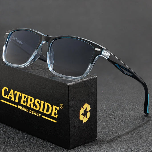 CATERSIDE New Polarized Sunglasses Men TR90 Square Ultralight Fashion Sun Glasses Women's Brand Driving Party Glasses Gift Set