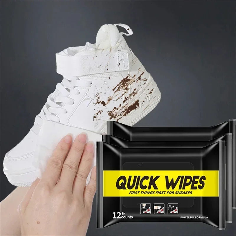 12/30/80pcs Disposable Shoe Wipes Portable Shoe Cleaner Travel Sneaker Wet Wipes