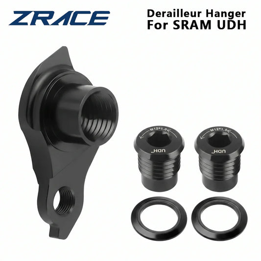 ZRACE Premium Direct Mount Derailleur Hanger, Hybrid Carbon Fiber + Aluminum Alloy, Universal 1.0/1.5 Rear Mech Dropout for MTB/