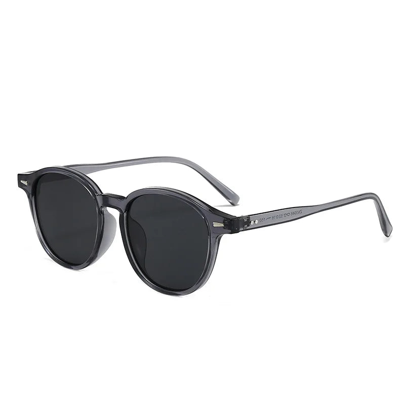 JNPCXI Vintage Round Rivets Punk Sunglasses Women Leopard Blue Shades UV400 Fashion Clear Ocean Lens Men Sun Glasses