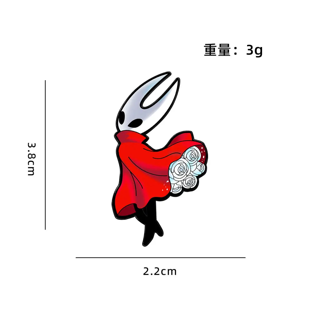 Hollow Warrior Anime Badge - Japanese & Korean Game Collectible Pin for Fashion Accessories