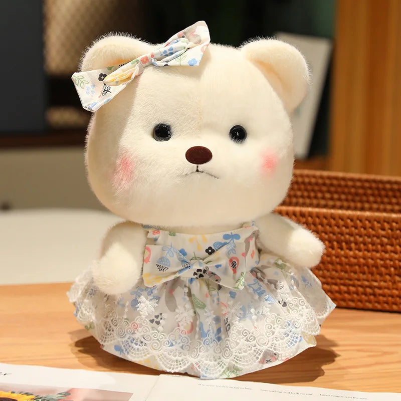 Lovely Girl Heart  Bear Plush Toys Kawaii Sfuffed Animals Soft Baby Sleeping Doll Valentine's Day Gift For Selfie Props