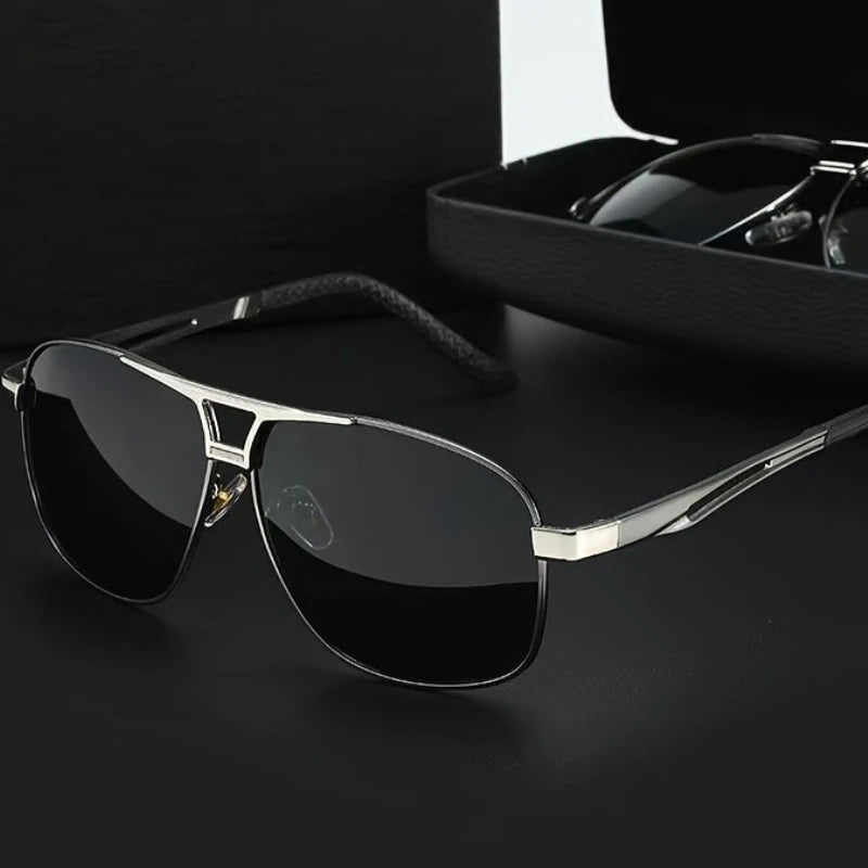1pc Stylish Men'S Fashion Glasses Durable Metal Frame for Casual Wear Everyday Fashion Glasses Stylish Metallic Accents
