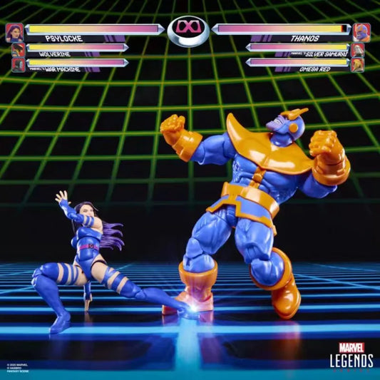 Original Hasbro Marvel Legends Series Gamerverse Psylocke Vs. Thanos Action Figure Toys Model Collection