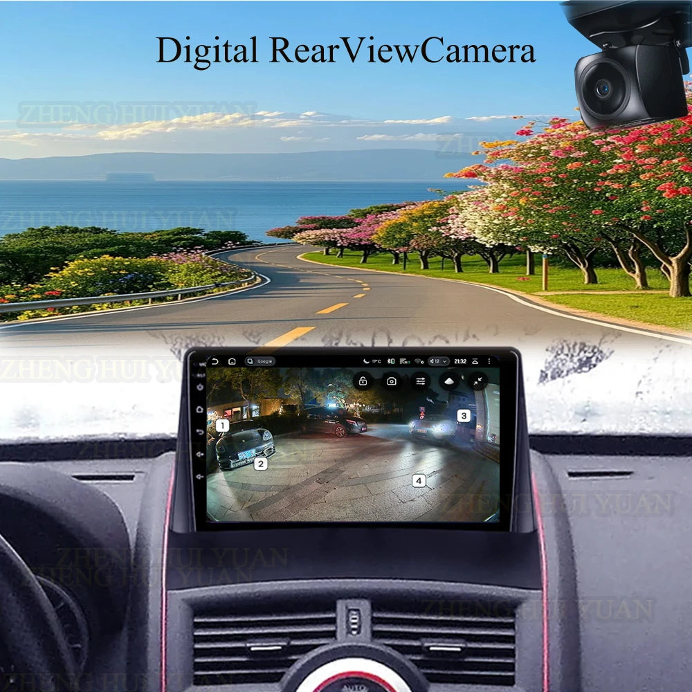 For Renault Megane 2 2002-2009 2K QLED Android 15 Android Car Radio Multimedia Video Player GPS Stereo CarPlay 4G Navigationv BT