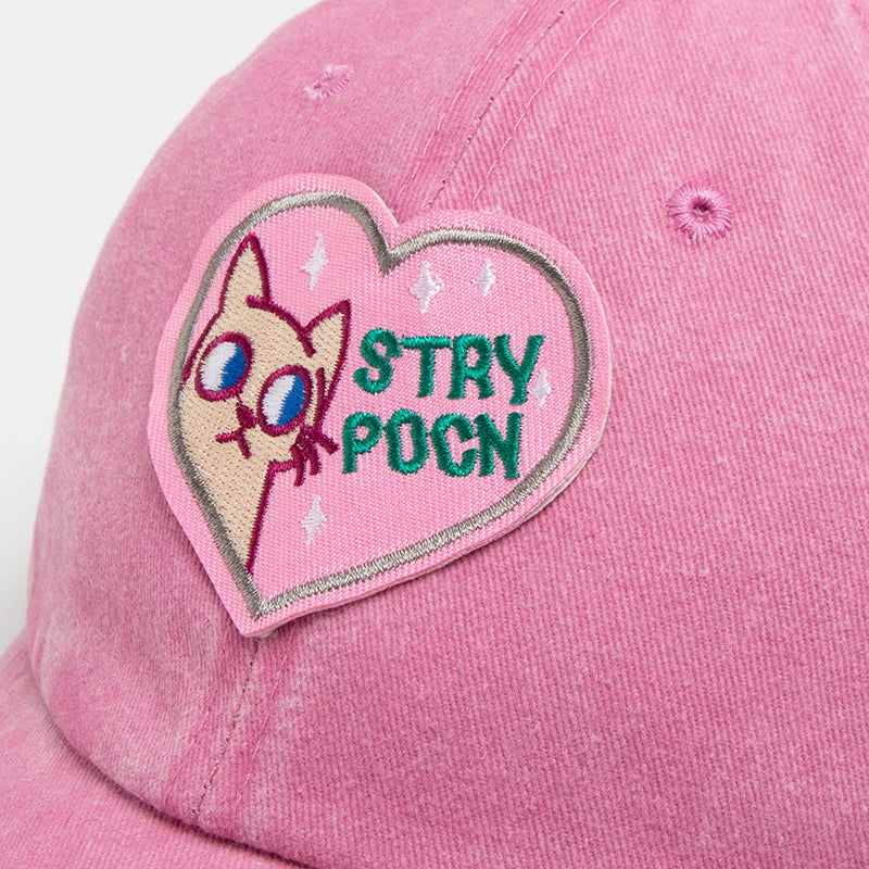 CNTANG 2024 Summer Women's Baseball Cap Fashion Embroid Cotton Sun Visor Casual Solid Color y2k Pink Cap For Girls Adjustable