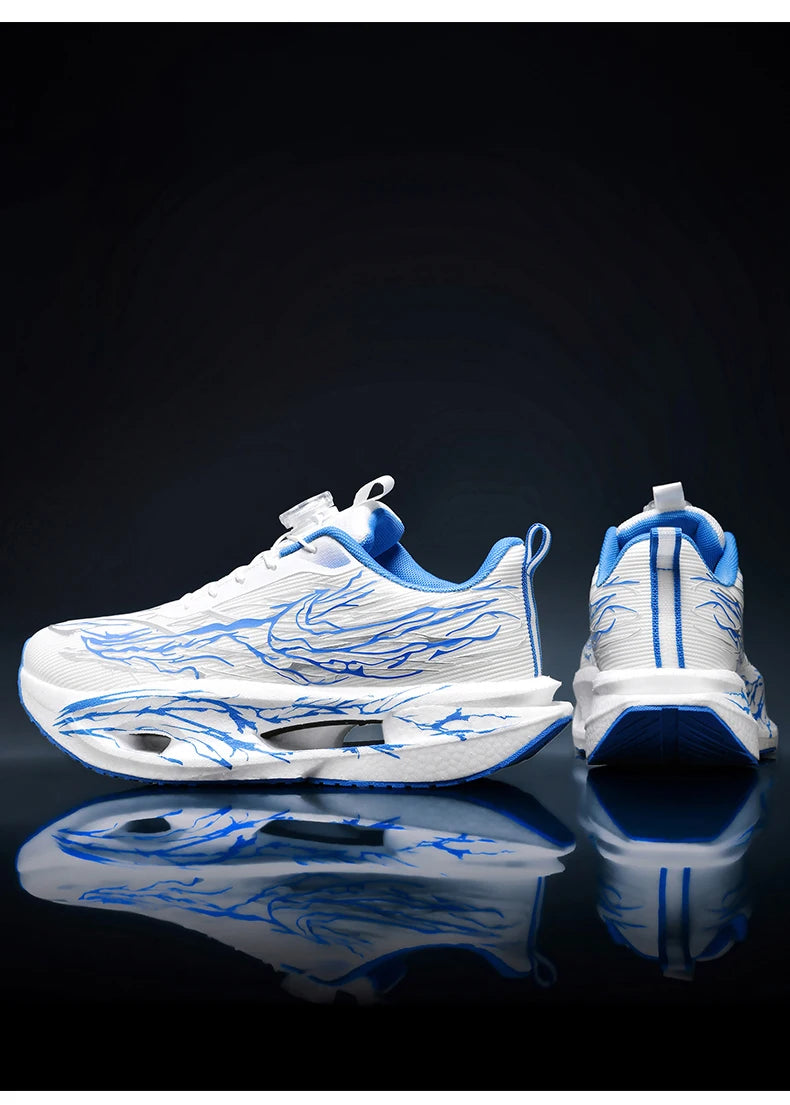 Men Running Shoes Carbon Plate Speciality Marathon Sports Shoes Breathable Lightweight Women's Comfortable Nonskid Sneakers