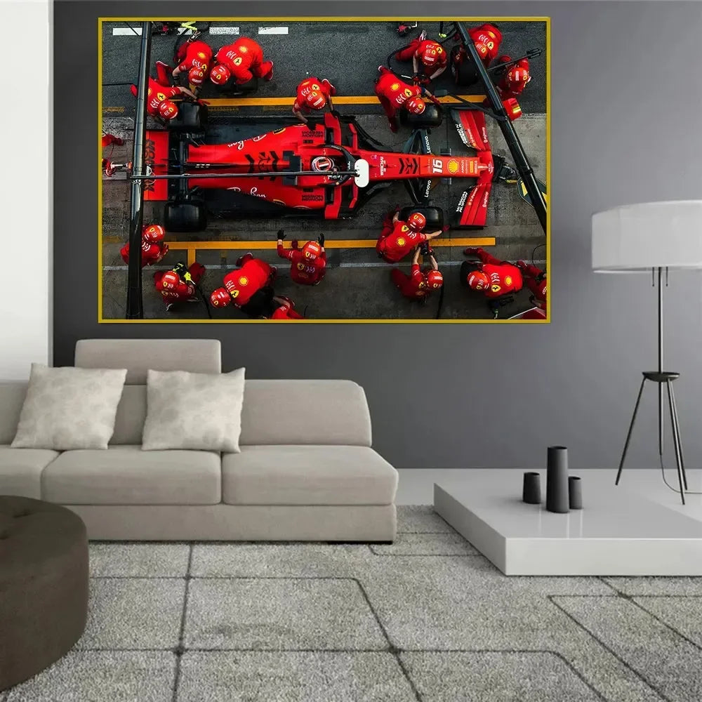 Classic F1 Goat Michael Schumacher Racing, Wall Art HD Canvas Print Poster Decor 02