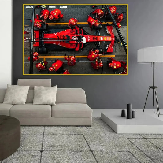 Classic F1 Goat Michael Schumacher Racing, Wall Art HD Canvas Print Poster Decor 02