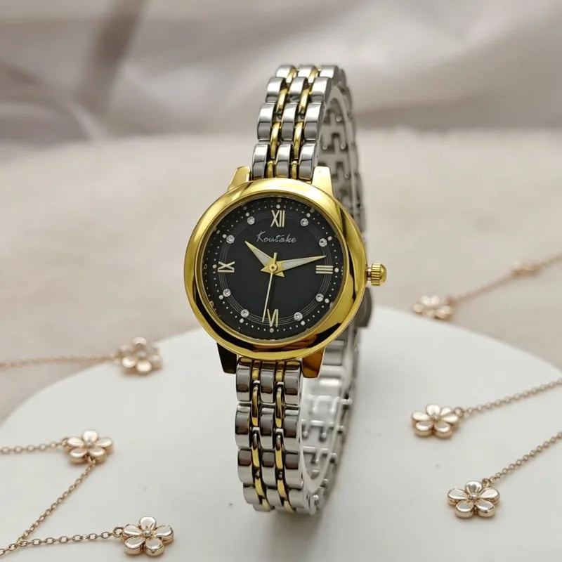 Top Brand Luxury Womens Watches Fashion Steel Quartz Wrist Watches for Women Gold Watch Women Geneva Relogio Feminino Gifts