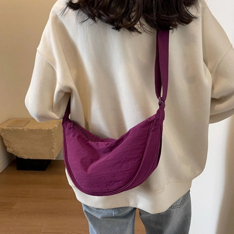 New Color Women's Nylon Shoulder Bag Casual Sports Female Hobos Crossbody Bags Fashion Female Fanny Pack Travel Purse Handbags
