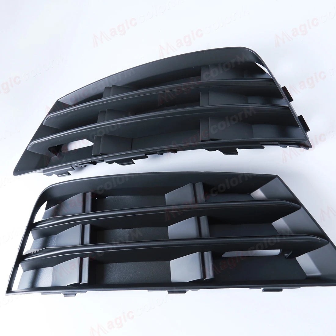 Car Front Bumper Grill Grille For Audi A4 B9 2016 2017 2018 Front Bumper Fog Lamps Covers 8WD807681B 8WD807681RN4 8WD807682B