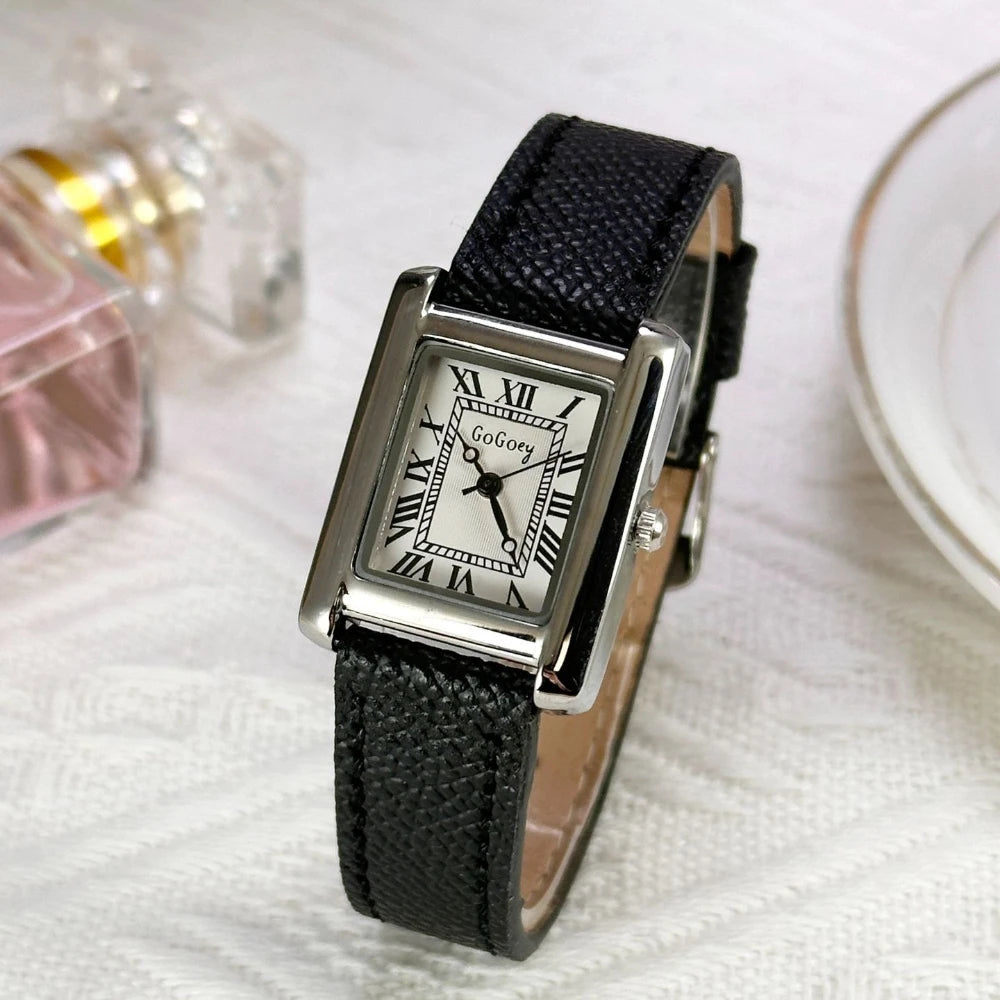 Fashion Rome Dial Watch Luxury Women Ladies Dress Watch Leather Strap Brand Quartz Wristwatches Dropshipping Clock Reloj Mujer