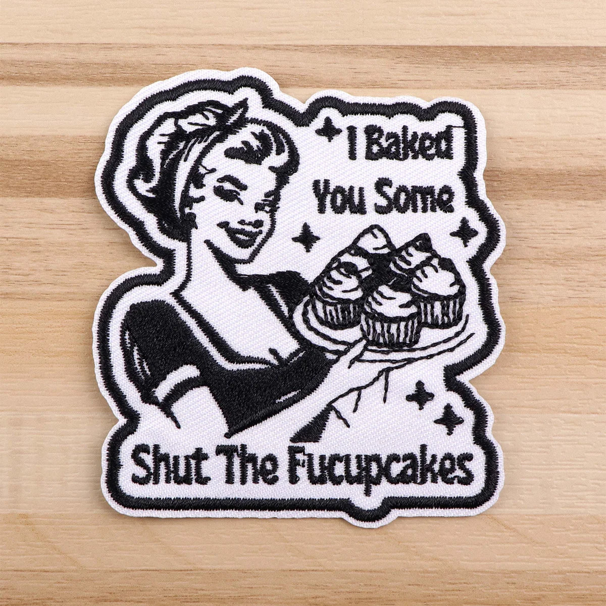 Cake Embroidery Patch Funny Quotes Iron On Patches For Clothing Thermoadhesive Patches On Clothes DIY Sew Badges