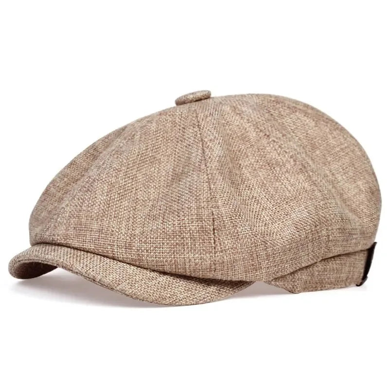 Fashion Newsboy Cap Men's Twill Cotton Hat 8 Panel Baker Hats Retro Gatsby Hats