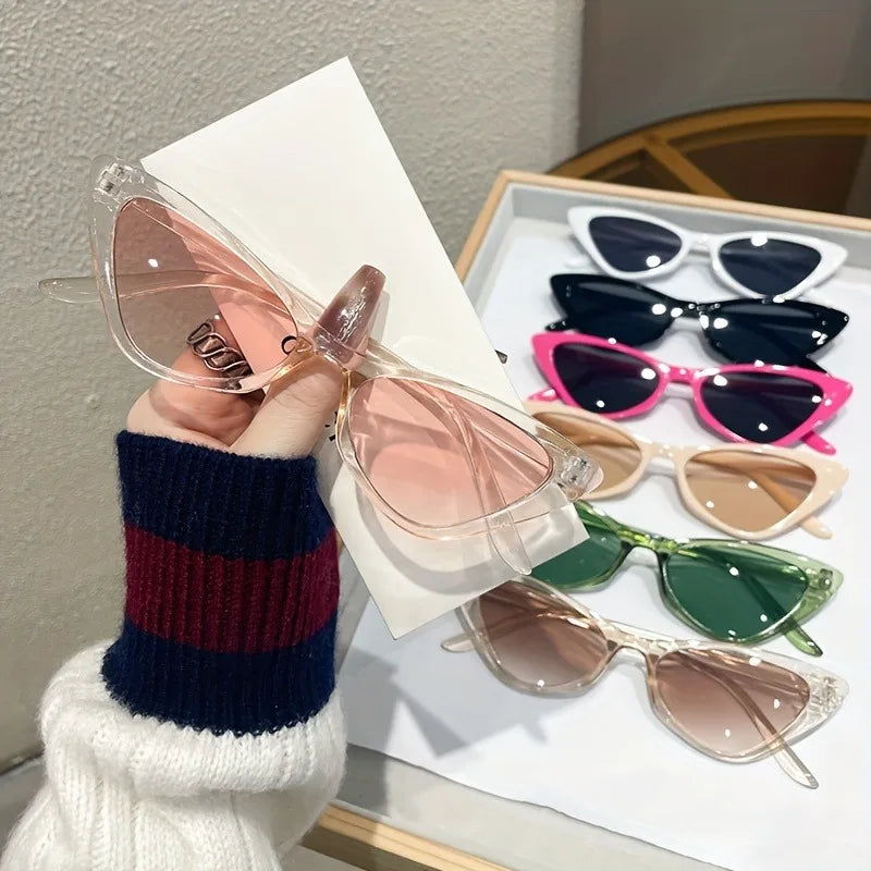 7pcs Women's Glasses Photo Decoration Glasses