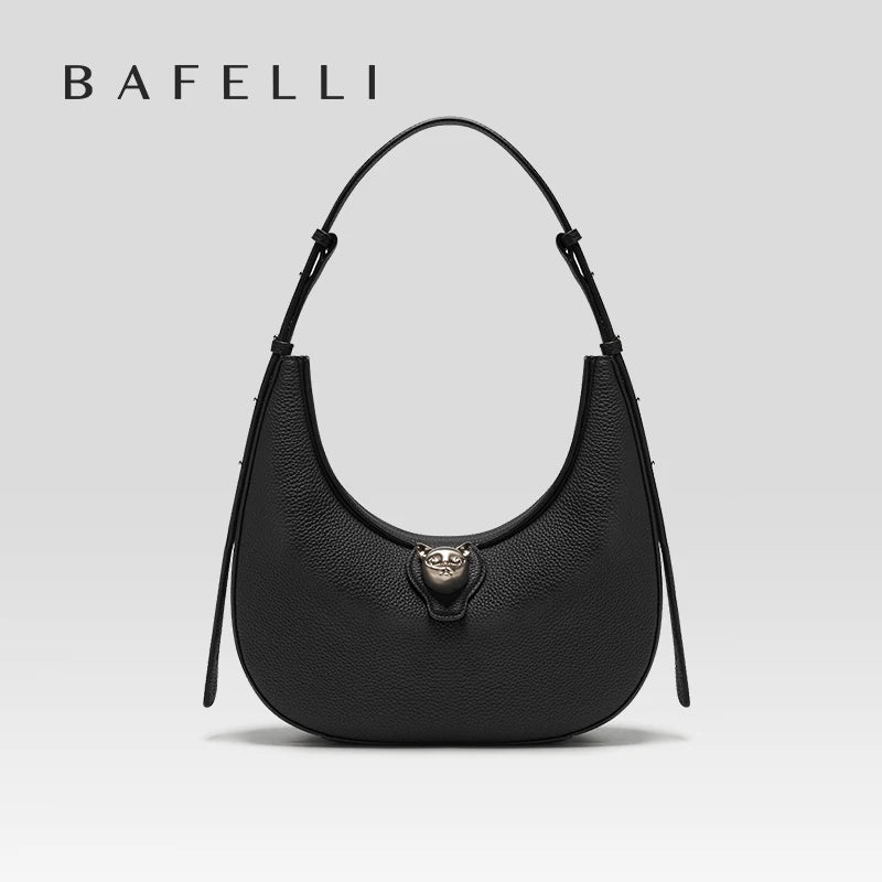 BAFELLI NEW WOMEN HANDBAG CAT SERIES LEATHER LUXURY BAG FASHION RETRO SHOULDER