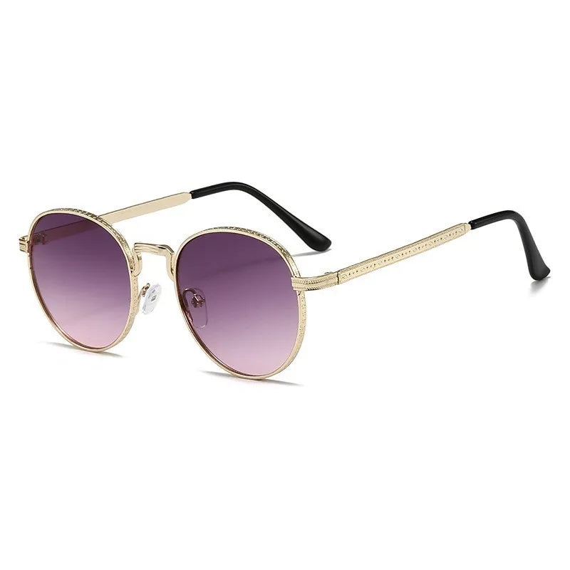 New Retro Small Round Frame Eyewear European and American Fashionable Women's Sunglasses Steampunk Sun Glasses UV400 Glasses