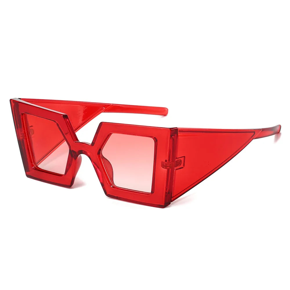 JNPCXI New Y2K Punk Square Sunglasses Women Luxury Big Frame Vintage Sun Glasses For Ladies Fashion Outdoor Shades UV400